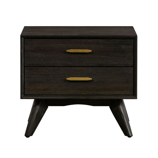 Baly - Acacia Mid-Century Night Stand - Premium Accent Nightstands from Armen Living - Just $440! Shop now at brett interiors