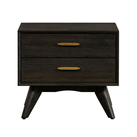 Baly - Acacia Mid-Century Night Stand - Premium Accent Nightstands from Armen Living - Just $440! Shop now at brett interiors