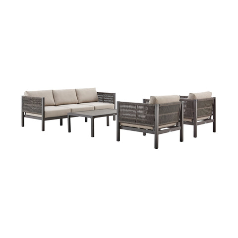 Mareike - Outdoor Patio Furniture Set - Premium 4 Piece Outdoor Sets from Armen Living - Just $5175! Shop now at brett interiors