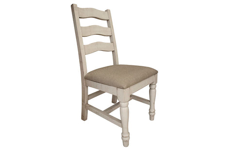 Rock Valley - Chair With Fabric Seat (Set of 2) - Off White - Premium Chair Sets from International Furniture Direct - Just $580! Shop now at brett interiors