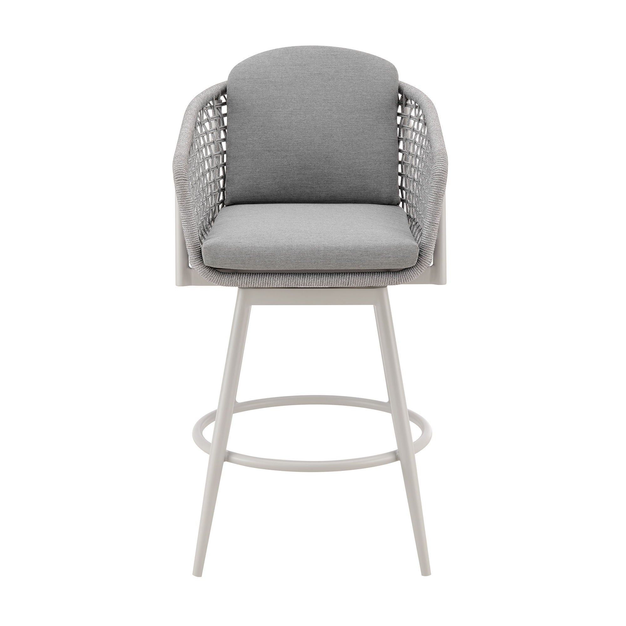 Rhodes - Outdoor Patio Swivel Bar Stool - Premium Counter Height (24"-27") from Armen Living - Just $875! Shop now at brett interiors