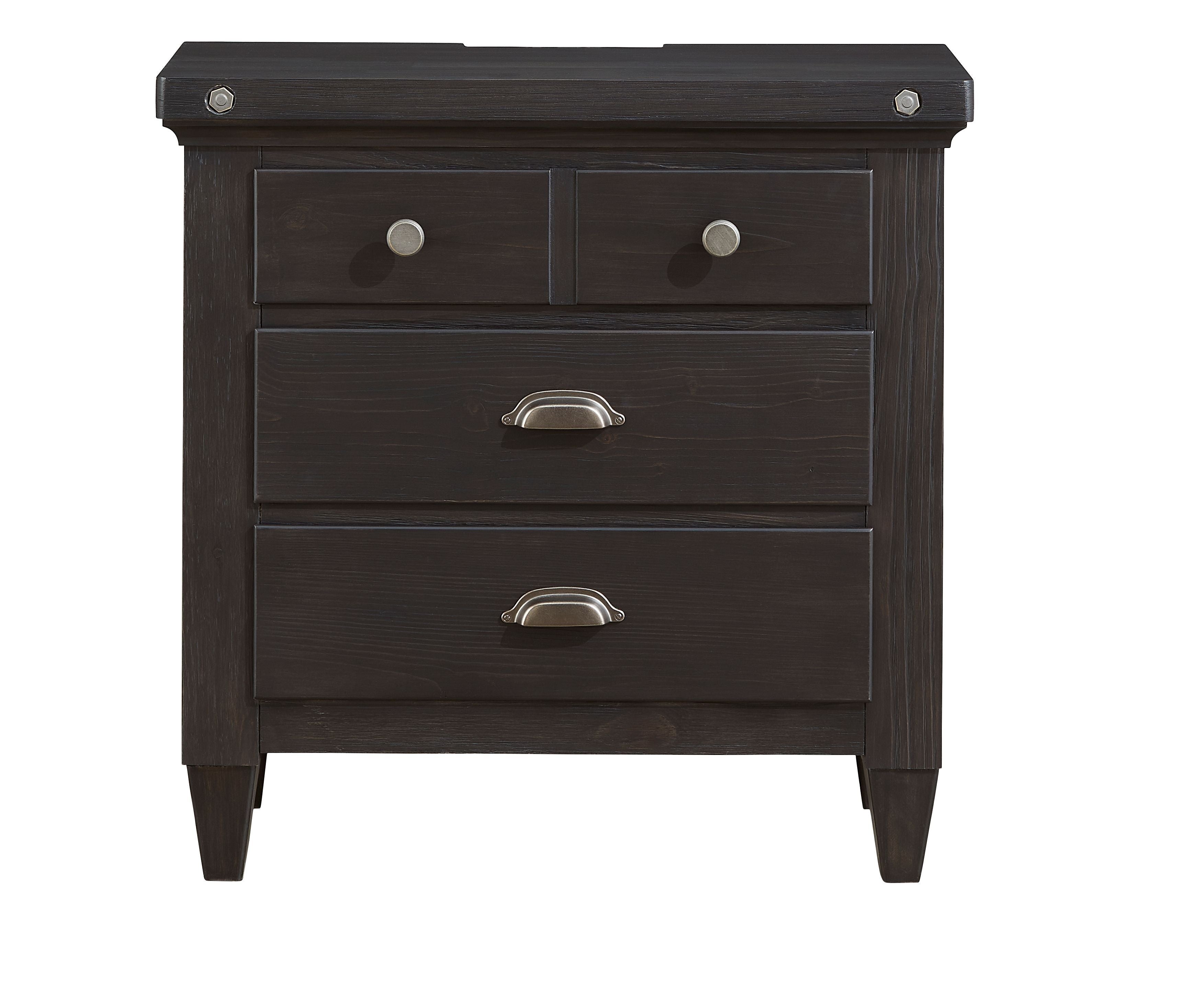 Sierra - Drawer Nightstand - Obsidian - Premium Accent Nightstands from Magnussen Furniture - Just $657.50! Shop now at brett interiors