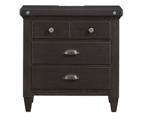 Sierra - Drawer Nightstand - Obsidian - Premium Accent Nightstands from Magnussen Furniture - Just $657.50! Shop now at brett interiors