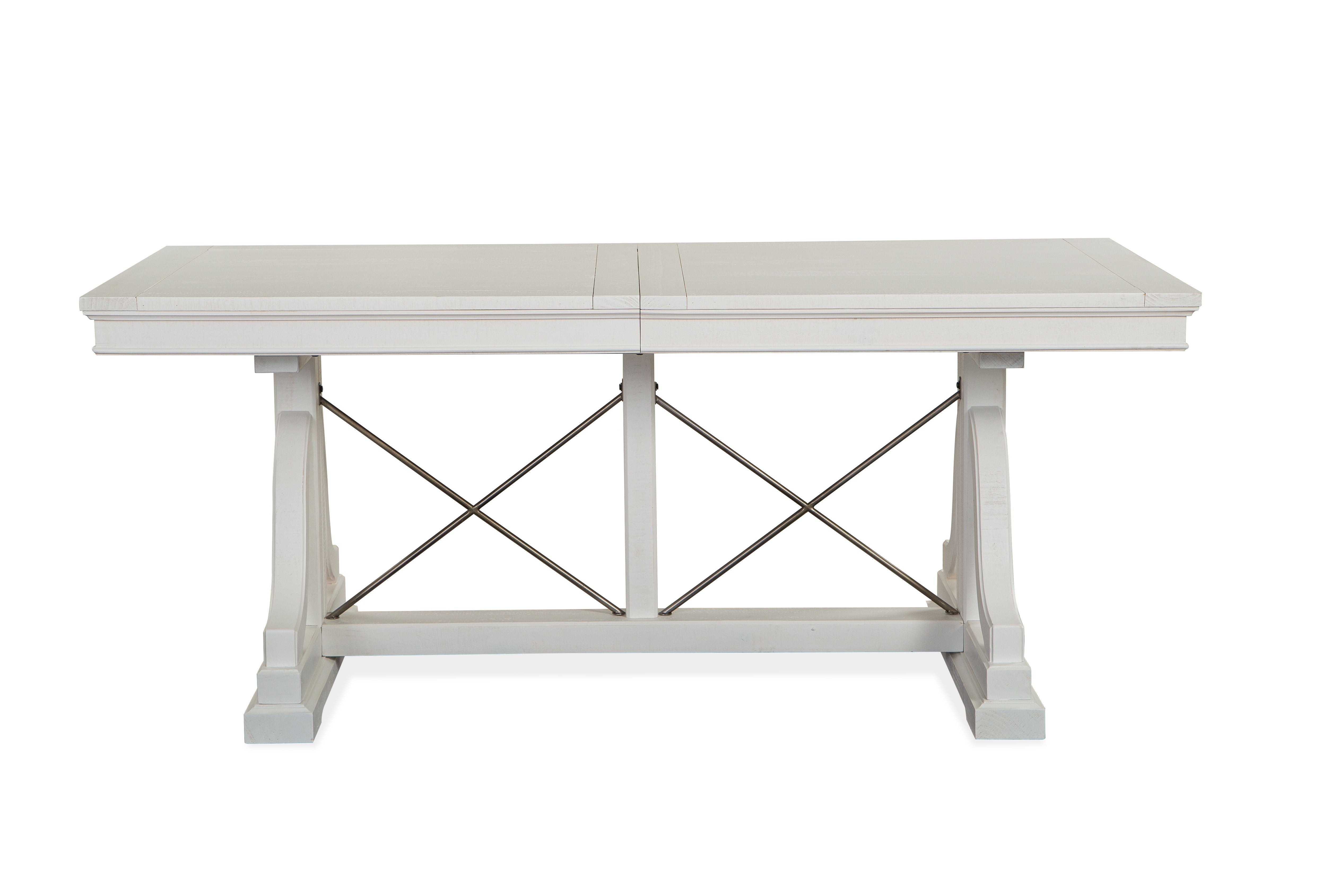 Heron Cove - Trestle Dining Table - Chalk White - Premium Dining Tables from Magnussen Furniture - Just $1418! Shop now at brett interiors