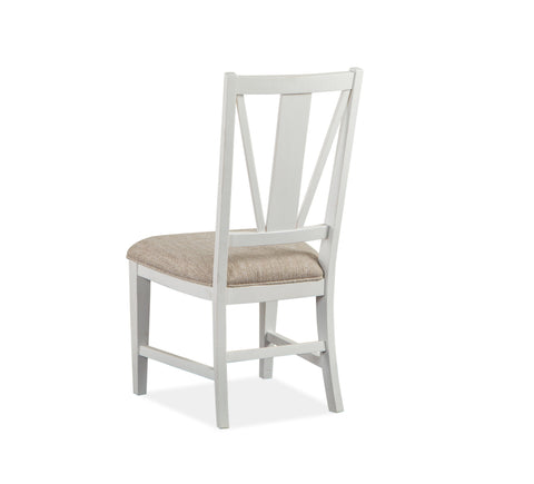 Heron Cove - Dining Side Chair With Upholstered Seat (Set of 2) - Chalk White - Premium Chair Sets from Magnussen Furniture - Just $580! Shop now at brett interiors